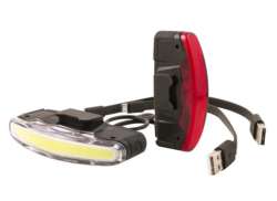 Spanninga Arco Set Illuminazione LED Batteria USB - Nero