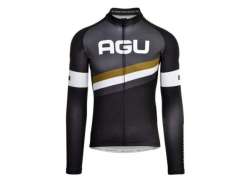 Agu Team Jersey Da Ciclismo Donne Nero/Grigio - XL