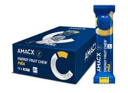 Amacx Energy Frutta Barra 38g - Pi&ntilde;a (12)