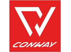 Conway Logo Adesivo - Rosso/Bianco