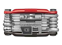 Crankbrothers Multifunzione 17-Componenti - Nero/Rosso