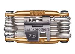 Crankbrothers Multifunzione Hi-Ten Acciaio 17 Componenti - Oro