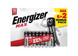 Energizer Max Batterie AAA LR03 - Argento (8)