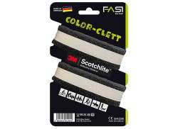 Fasi Colore Clett Collarino Pantalone Velcro - Nero (2)