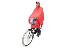 Hooodie Poncho Uno-Dimensione-Fits-All Rosso