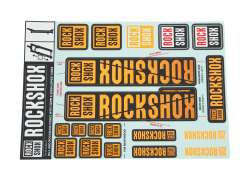 Rockshox Adesivo Set Per. &Oslash;30/32mm Forcella - Arancia