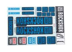 Rockshox Adesivo Set Per. &Oslash;30/32mm Forcella - Blue