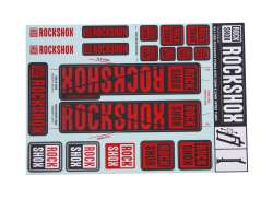 Rockshox Adesivo Set Per. &Oslash;30/32mm Forcella - Rosso