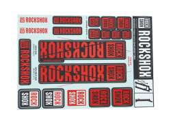 Rockshox Adesivo Set Per. &Oslash;35mm Forcella - Rosso