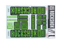 Rockshox Set Adesivi Per. &Oslash;35mm Dual Corona - Verde
