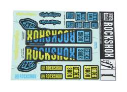 Rockshox Set Adesivi Troy Lee Design &Oslash;35mm - Blue/Giallo