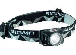 Sigma Headlight II Luce Casco LED Batteria - Nero/Grigio