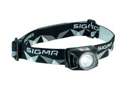 Sigma Headlight II Luce Casco LED Batteria - Nero/Grigio