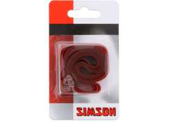 Simson Nastro Cerchio 26/28 Inch Extra Forte 16mm Pvc - Rosso