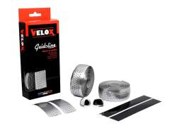 Velox Stuurtape Set Perforato Gloss Metallico 2.5mm - Argento