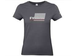 Victoria Fybron T-Shirt Manica Corta Donne Scuro Grigio - M