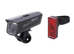 XLC Proxima Plus S24+ Set Luce LED Batteria USB - Rosso/Nero