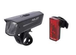 XLC Proxima Pro S25 Set Luce LED Batteria USB - Rosso/Nero