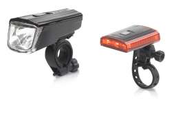 XLC Titania CL-S16 Set Illuminazione LED Batteria USB - Nero